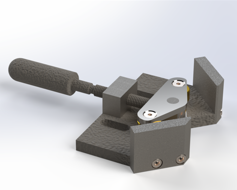 直角焊接夹具3D图纸 Solidworks设计